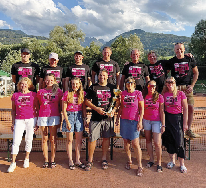 Die siegreiche Mannschaft des TC Aich. Foto: Alpenliga Ennstal